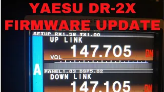 How to update firmware on Yaesu DR-2X Repeaters