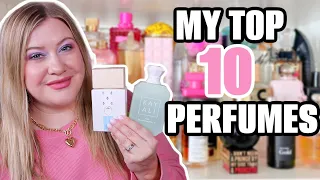 MY TOP 10 PERFUMES IN MY ENTIRE COLLECTION!