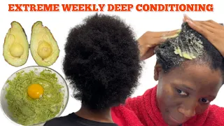 HOW I USE EXTREME DEEP CONDITIONING |PROTEIN TREATMENT FOR HAIR GROWTH AND THICKNESS.