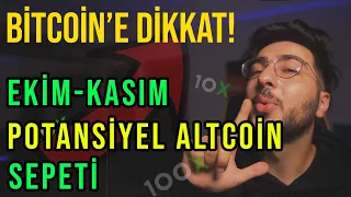 EKİM-KASIM AYLARINDA POTANSİYELLİ ALTCOİN SEPETİ! | #BİTCOİN YÜKSELECEK Mİ? | BİTCOİN TEKNİK ANALİZ