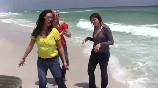 Wet Jeans at the Beach