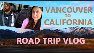 PUNJABI COUPLE USA  ROAD TRIP Part 1 Vancouver to California 1600 Km by road CANADA TO USA