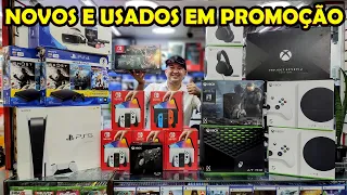 ÚLTIMA PROMOÇÃO DE JANEIRO PS5, XBOX SERIES E NINTENDO SWITCH OLED NOVOS E USADOS