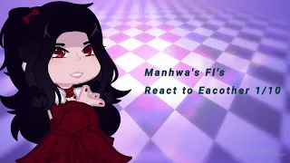 Manhwa  Fl's React to Eacother 1/10"For My Abandoned love " #manhwa #reactionvideo #gachalife