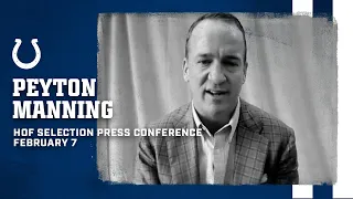 Peyton Manning Hall of Fame Selection Press Conference