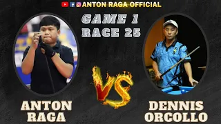 GAME 1: ANTON RAGA VS. DENNIS ORCOLLO | 10BALL | RACE 25