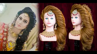 Full Tutorial || Kashees Heavy Bridal Hairstyle || Konain Beauty Salon