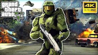 GTA 5 - The Ultimate Master Chief Mod! (4K Ultra HD Gameplay)