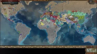 Europa Universalis 4 AI Timelapse - Extended Timeline Mod 493-2500