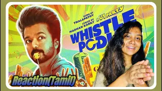 Whistle Podu lyrical video REACTION| Tamil| G.O.A.T| Thalapathy Vijay| VP| U1| AGS| T-Series