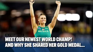 Nina Kennedy ⏩ pole vaulting royalty! How Aussie won gold 🏅 then decided to share it 😍 | Fox Sports