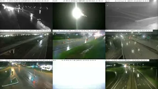 Pleasant Hill, Iowa Tornado Captured By 9 Traffic Camera In Sync (4/26/24 @ 08:40 pm - 09:17 pm CDT)