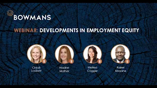 Webinar: Developments in Employment Equity