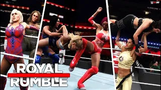 WWE Women's Royal Rumble match 2021 - Prediction Highlights | WWE 2K20