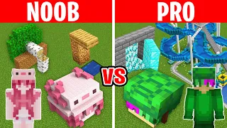 Minecraft NOOB vs PRO: BASIS, WASSERPARK & VILLA BAU CHALLENGE ⛏