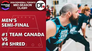 #1 Team Canada vs #4 Shred / Semi-Final / Dodgeball Toronto's Mid-Season Clash 2024