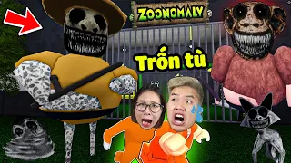 bqThanh và Ốc Trốn Khỏi Nhà Tù ZOONOMALY Bắt Người Nhốt Vào Chuồng Thú Biến Thành Quái Vật Roblox