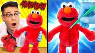 Abro ELMO COSQUILLAS SE MUEVE SOLO Y RÍE ✂️ ¿Qué Hay Dentro?