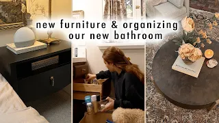 new furniture & organizing our bathroom after the makeover | XO, MaCenna Vlogs