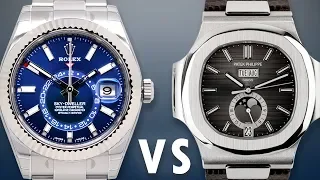 ROLEX vs PATEK PHILIPPE: Nautilus vs Sky Dweller: Annual Calendars: 5726A-001 vs 326934