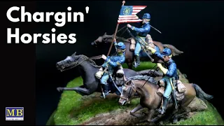 U.S. Union Cavalry Figures VIGNETTE BUILD . MASTERBOX