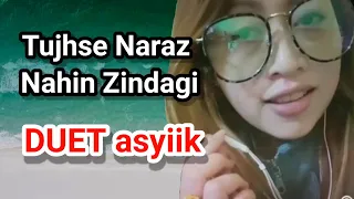 DUET MAKNYUS LAGU INDIA "Tujhse Naraz Nahin Zindagi"  (Smule Cover)