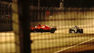 High speed camera captured the Sebastian Vettel crash at F1 singapore GP 2017