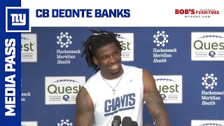 Deonte Banks: 'We motivate each other and compete every day' | New York Giants