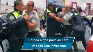 "Te voy a reventar...": elemento de la Guardia Nacional agrede a policías en Puebla