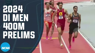 Men's 400m prelims - 2024 NCAA indoor track and field championships