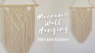 How To Make Macrame Wall Hanging 11 | Simple Wall Hanging Tutorial | DIY Wall Hanging | Habit Made