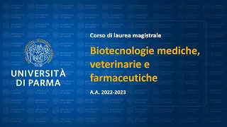 CdL Magistrale in Biotecnologie mediche, veterinarie e farmaceutiche