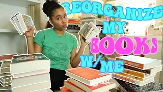 Reorganize my bookshelf with me 📚✨ (bookshelf organization + tour)