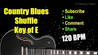 Blues in E Country Blues Shuffle Backing Track 120 BPM