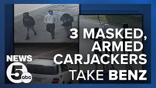 3 mask-wearing men carjack motorists in Akron, steal Mercedes SUV, police say