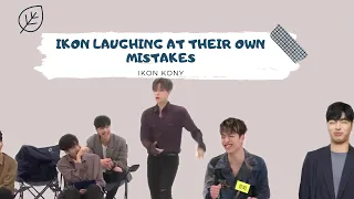iKON LAUGHING AT THEIR MISTAKES