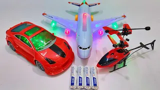 3D Lights Airline A380 and Rc Helicopter | Airbus A380 | Remote Car | helicopter | aeroplane | rccar