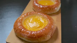 Custard buns recipe/ cream buns