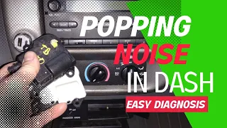 Dashboard Popping Noise Check (Very Simple)