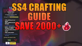 Save Thousands of FE - SS4 Crafting Guide - Dream Crafting For T0 - SS4 TLI