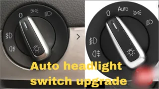 auto headlight switch upgrade | removal & install process golf mk5 mk6