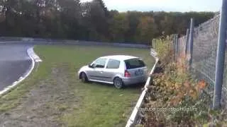 Clio Crash - Nürburgring Nordschleife 2012 - 1080p HD.