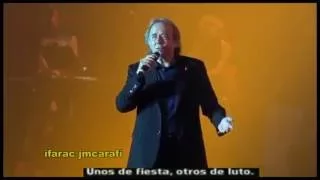 Joan Manuel Serrat, Cremant Núvols, El Gusto Es Nuestro 20 años, Barcelona 28 6 2016  traducida