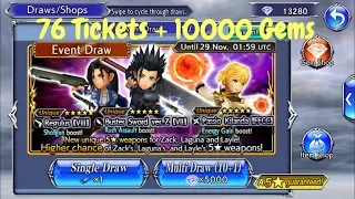 [DFFOO] Shining In, Someday Pulls 76 Tickets + 10000 Gems
