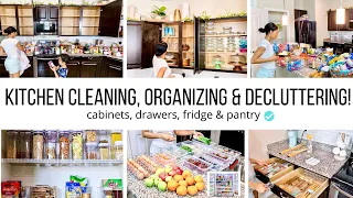 ALL DAY CLEAN & ORGANIZE WITH ME!! // KITCHEN CLEANING MOTIVATION // Jessica Tull cleaning
