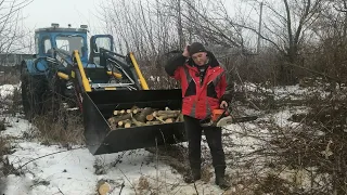 Крадемо дрова Трактором Т-40АМ тяжкі часи зі сльозами на очах...