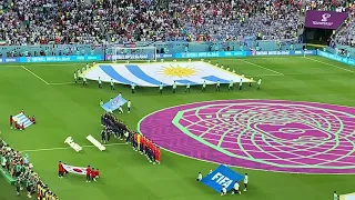 Uruguay vs Korea Rep - Qatar World Cup 2022 - Match 14 - Players entrance and anthems