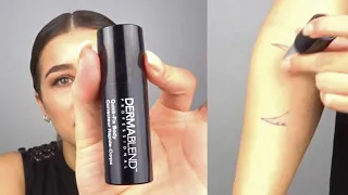How to cover a tattoo with makeup| Dermablend