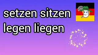 🐎 Робочий день- 7. Setzen, sich setzen, sitzen, legen, sich legen, sitzen.