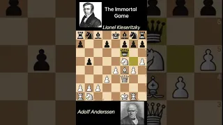 The Immortal Game|Queen Sacrifice to Checkmate|Adolf Anderssen VsLionel Kieseritzky(1851) #immortal